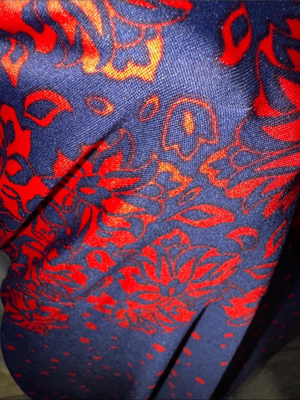 Johnny- Navy and Red Floral Halter Maxi Dress Size XL - Picture 14 of 14